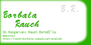borbala rauch business card